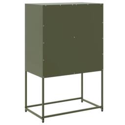 Berkfield Home Sideboard Olive Green 68.5x38.5x107 cm Steel - thumbnail 8