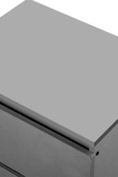 Garden Sanctuary 2-Drawer Wooden Nightstand Bedside Table in Grey - thumbnail 6