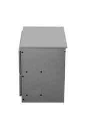Garden Sanctuary 2-Drawer Wooden Nightstand Bedside Table in Grey - thumbnail 9