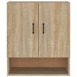 Berkfield Home Wall Cabinet Sonoma Oak 60x31x70 cm Engineered Wood in Brown - Size: 60 x 31 x 70 cm - thumbnail 5