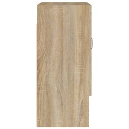 Berkfield Home Wall Cabinet Sonoma Oak 60x31x70 cm Engineered Wood in Brown - Size: 60 x 31 x 70 cm - thumbnail 6