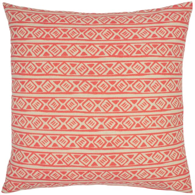 Furn Nomi Monoprint Cushion in Coral - Size: 45 cm x 45 cm - image 1
