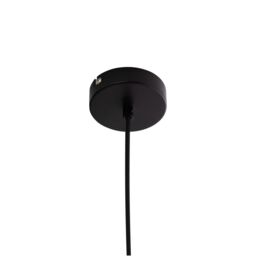 First Choice Lighting Set of 2 Victoria - Black 3 Arm Ceiling Pendants Frost Glass Shades - thumbnail 4