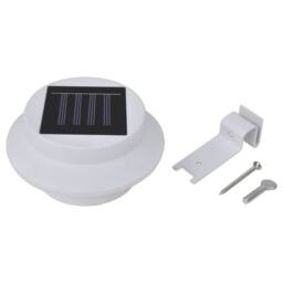 Berkfield Home Outdoor Solar Fence Lamps 12 pcs LED White - thumbnail 4