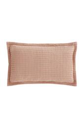 Pineapple Elephant 'Jaipur Chunky Waffle' Cotton Cushion in Pink - Size: 30 cm x 50 cm - thumbnail 4