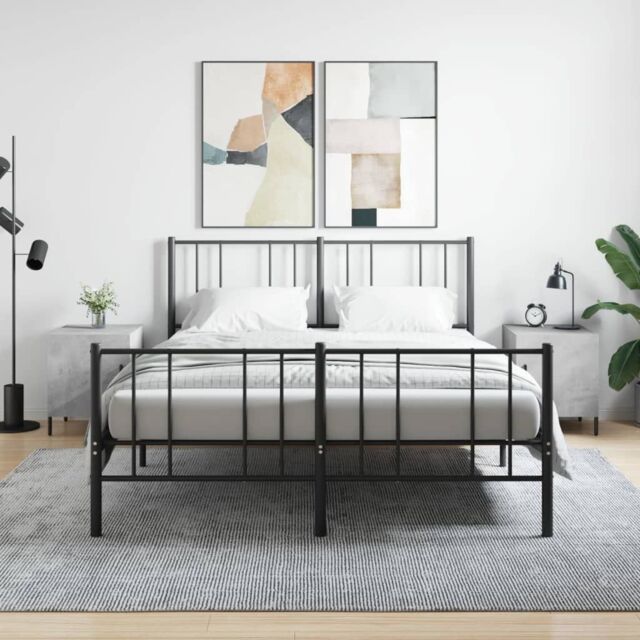 Berkfield Home Bedside Cabinets 2 pcs Concrete Grey 40x40x50 cm Engineered Wood - Size: 40 x 40 x 50 cm - image 1