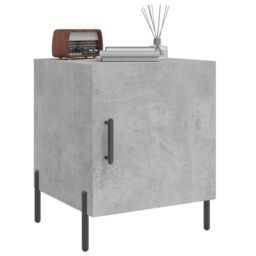 Berkfield Home Bedside Cabinets 2 pcs Concrete Grey 40x40x50 cm Engineered Wood - Size: 40 x 40 x 50 cm - thumbnail 4