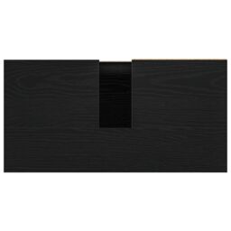 Berkfield Home Bathroom Sink Cabinet Black Oak 65x33x60 cm Engineered Wood - Size: 65 x 33 x 60 cm - thumbnail 9