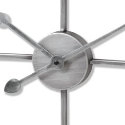 Love Lace Silver Heart Skeleton Wall Clock - thumbnail 2