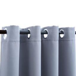 Berkfield Home Blackout Curtain with Metal Rings Grey 290x245 cm - thumbnail 4