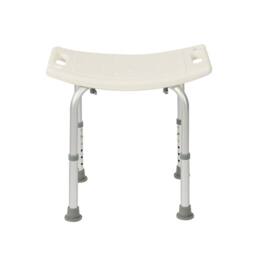 EONLION Shower Chair Bath Stool Seat Padded Height Adjustable in White - thumbnail 5