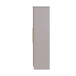 Ready Assembled 2 U Helmsley Tall 5 Door 2 Drawer 1 Mirror Wardrobe (Ready Assembled) in Taupe - thumbnail 2