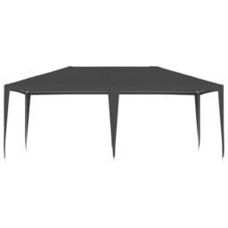 Berkfield Home Professional Party Tent 4x6 m Anthracite 90 g/m ² in Black - thumbnail 2