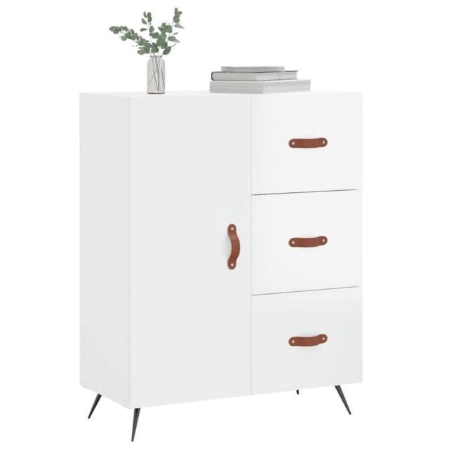 Berkfield Home Sideboard High Gloss White 69.5x34x90 cm Engineered Wood - image 1