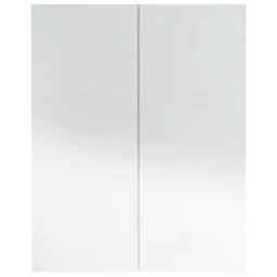Berkfield Home Durable Bathroom Mirror Cabinet 60x15x75 cm MDF Shining White - Size: 60 x 15 x 75 cm - thumbnail 5