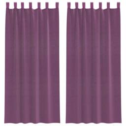 Berkfield Home Voile Curtains with Loops 2 pcs Purple 140x225 cm
