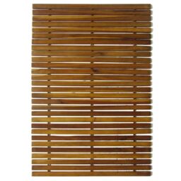 Berkfield Home 3 pcs Acacia Bath Mat 80 x 50 cm in Brown - thumbnail 2