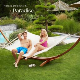 tectake Hammock Thorsten in White - Size: 2 Seater - thumbnail 8