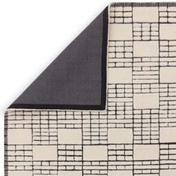 The Rug Shop UK Cream Handmade Wool Modern Geometric Cheque Easy To Clean Area Rug - Size: 160 cm x 230 cm - thumbnail 6