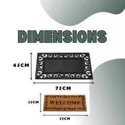 Marco Paul Tan Coir 'Welcome' Slogan Nonslip Doormat 53cmx23cm in Beige - Size: Medium - thumbnail 5