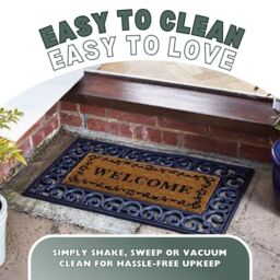 Marco Paul Tan Coir 'Welcome' Slogan Nonslip Doormat 53cmx23cm in Beige - Size: Medium - thumbnail 7