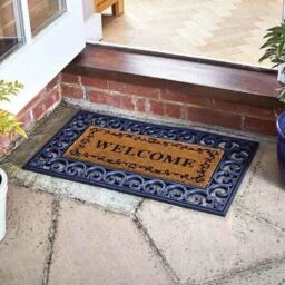 Marco Paul Tan Coir 'Welcome' Slogan Nonslip Doormat 53cmx23cm in Beige - Size: Medium - thumbnail 1