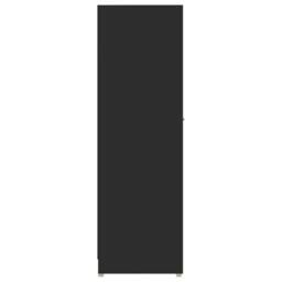 Berkfield Home Sturdy Bathroom Cabinet Black 30x30x95 cm Engineered Wood - Size: 30 x 30 x 95 cm - thumbnail 7