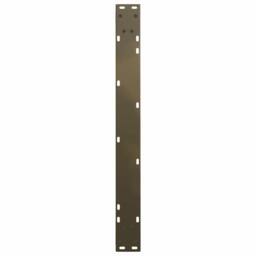 Berkfield Home Modern Dining Table Legs V-Shape 3 pcs Natural Steel 80x(72-73.3) in Brown - thumbnail 7