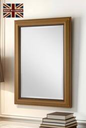 Yearn Mirrors Classic Gold Beaded Mirror 103x75cm - Size: 103x75 cm - thumbnail 1