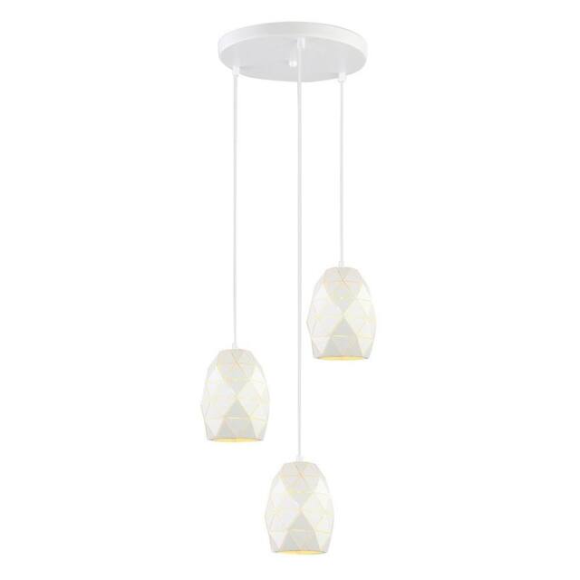 Netlighting Modern Hanging Pendant White 3 Light E27 - image 1