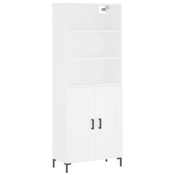 Berkfield Home Highboard White 69.5x34x180 cm Engineered Wood - thumbnail 2