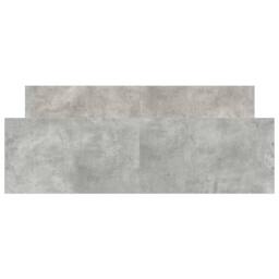 Berkfield Home Durable Bed Frame with Headboard & Footboard Concrete Grey 140x - thumbnail 5