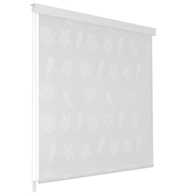 Berkfield Home Shower Roller Blind 80x240 cm Sea Star in Grey - image 1