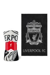 Liverpool FC Men's Crest Blanket in Black