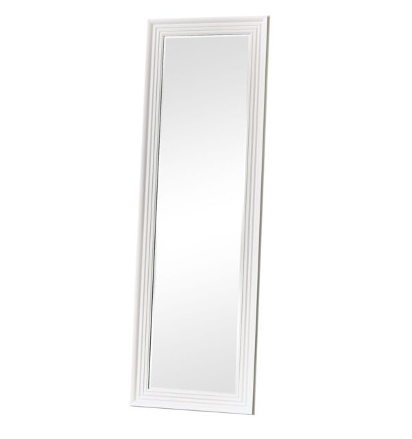 Melody Maison Tall White Full Length Mirror 52cm X 160cm in Off-White - Size: 52 cm X 160 cm - image 1