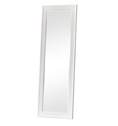 Melody Maison Tall White Full Length Mirror 52cm X 160cm in Off-White - Size: 52 cm X 160 cm - thumbnail 1