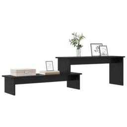 Berkfield Home TV Cabinet Black oak 180 x 30 x 43 cm Engineered wood - thumbnail 3