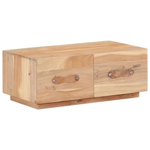 Berkfield Home Coffee Table 90x50x35 cm Solid Reclaimed Wood in Brown - Size: 90 x 50 x 35 cm - image 1