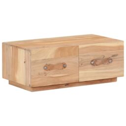 Berkfield Home Coffee Table 90x50x35 cm Solid Reclaimed Wood in Brown - Size: 90 x 50 x 35 cm - thumbnail 1