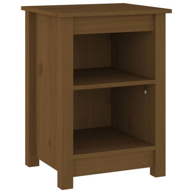 Berkfield Home Beautiful Bedside Cabinets 2 pcs Honey Brown 40x35x55 cm Solid Wo - Size: 40 x 35 x 55 cm - image 1