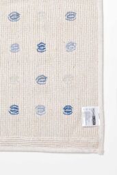 Homescapes 100% Cotton Bath Mat Tufted Polka Dot Design in Blue - thumbnail 5
