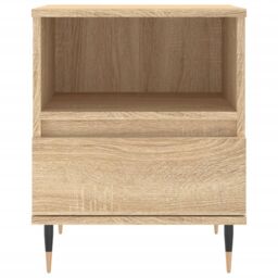 Berkfield Home Bedside Cabinet Sonoma Oak 40x35x50 cm Engineered Wood in Brown - Size: 40 x 35 x 50 cm - thumbnail 5