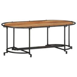 Berkfield Home Coffee Table 110x55x40 cm Solid Wood Acacia in Brown - Size: 110 x 55 x 40 cm - thumbnail 3
