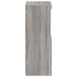 Berkfield Home Sideboard with LED Lights Grey Sonoma 41x37x100 cm - Size: 41 x 37 x 100 cm - thumbnail 8