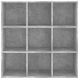 Berkfield Home Book Cabinet Concrete Grey 98x30x98 cm Engineered Wood - Size: 98 x 30 x 98 cm - thumbnail 4