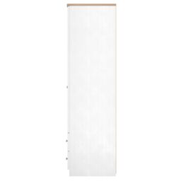 Ready Assembled 2 U Norton 2 Door 2 Drawer Wardrobe (Ready Assembled) in White - Size: Large - thumbnail 3
