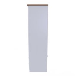 Ready Assembled 2 U Norton 2 Door 2 Drawer Wardrobe (Ready Assembled) in White - Size: Large - thumbnail 4