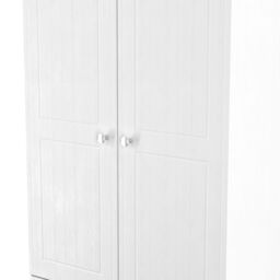 Ready Assembled 2 U Norton 2 Door 2 Drawer Wardrobe (Ready Assembled) in White - Size: Large - thumbnail 7