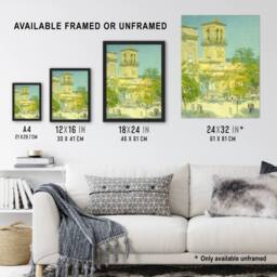 Artery8 Street of the Great Captain Cityscape Hassam Framed Wall Art Print - Size: A4 - thumbnail 3