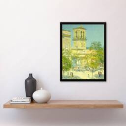 Artery8 Street of the Great Captain Cityscape Hassam Framed Wall Art Print - Size: A4 - thumbnail 4